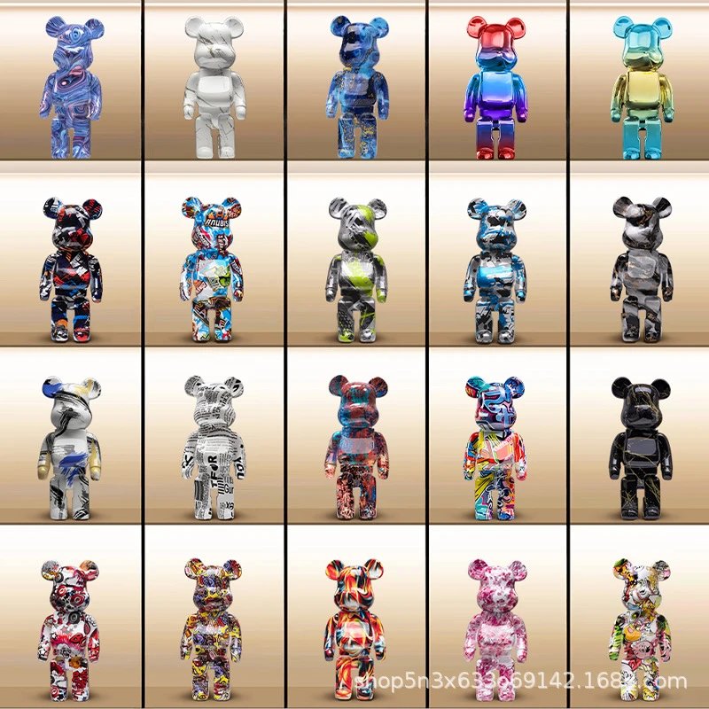 Doll building block bear luxury decorations