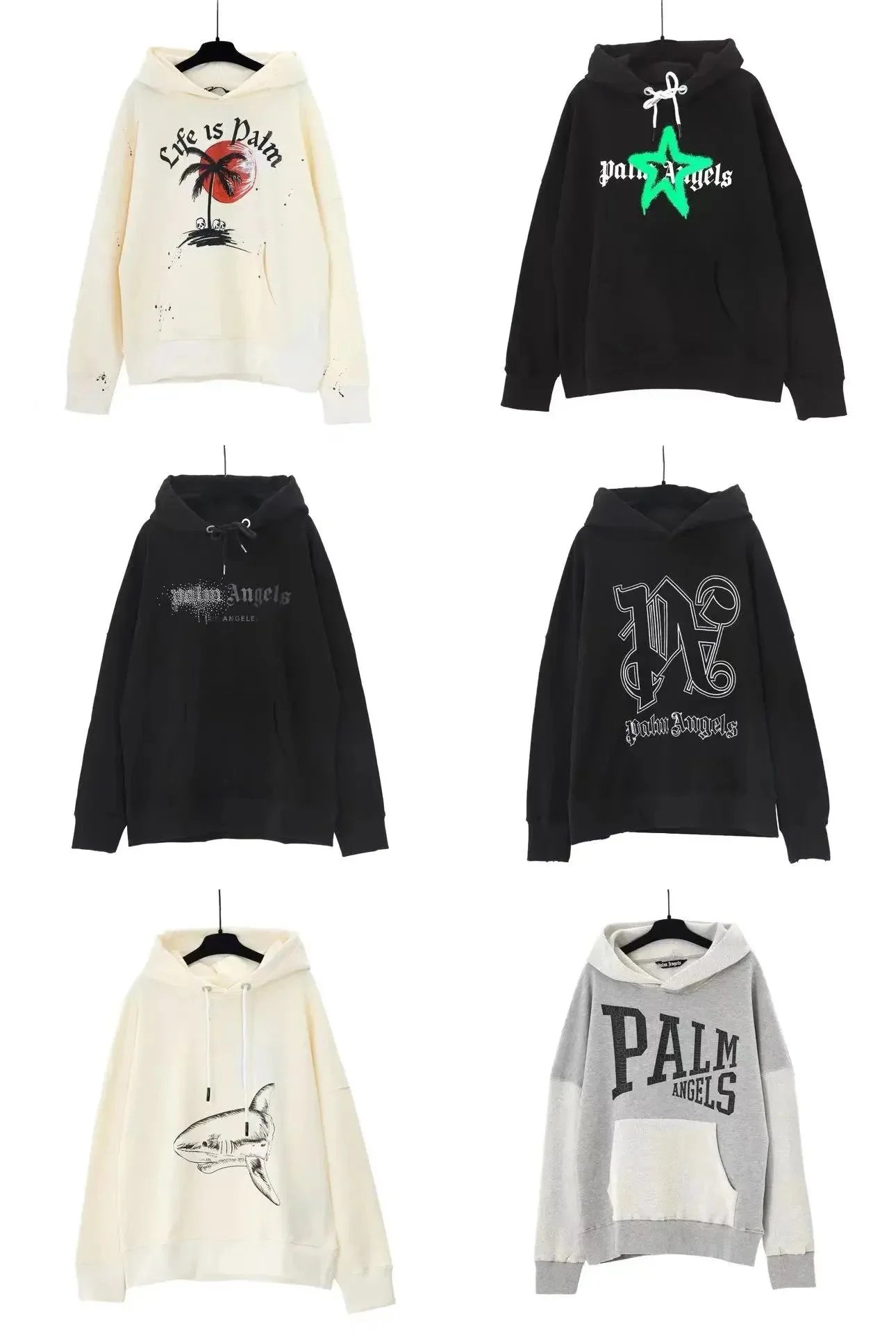 Palm Angels Hoodie Graphic Print