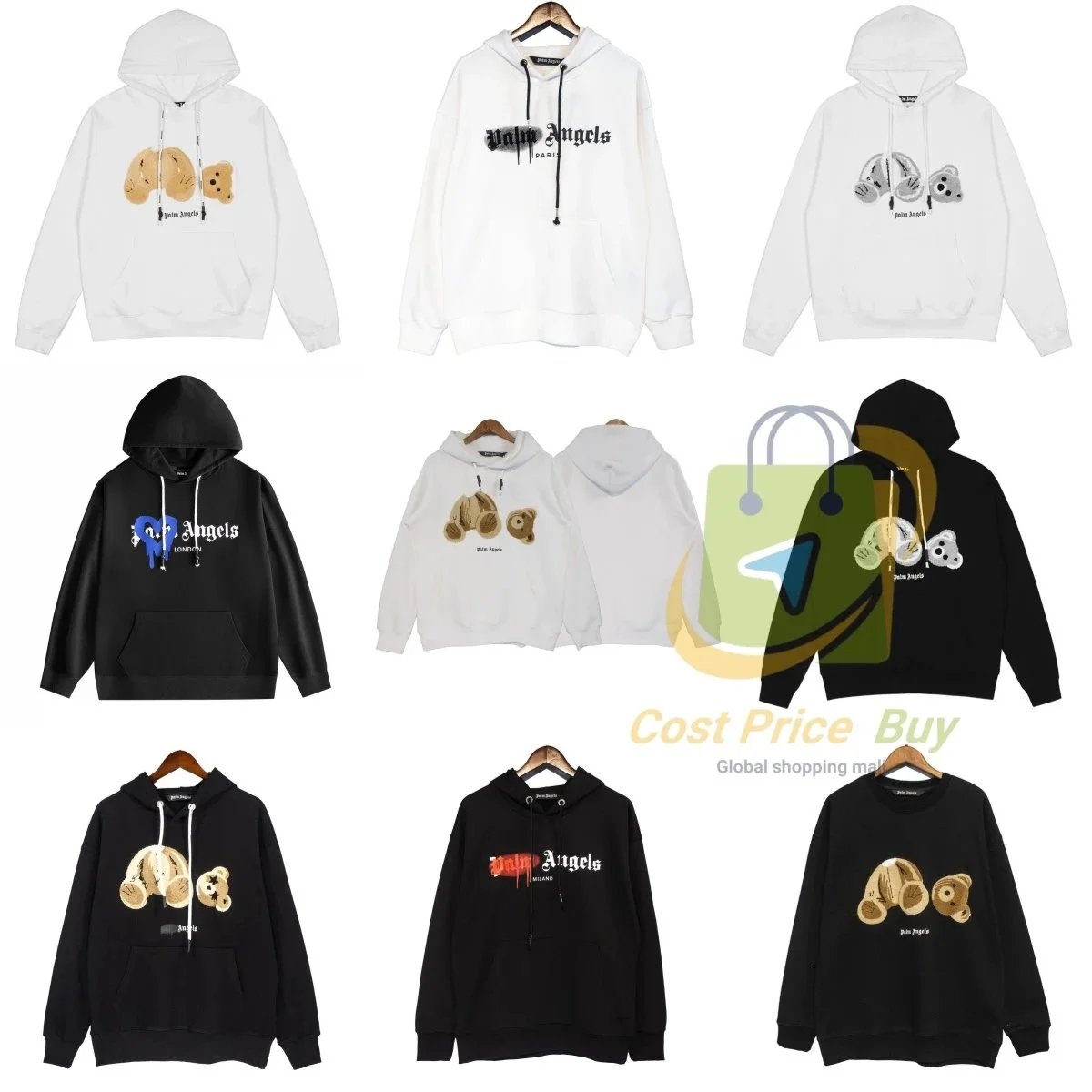 Palm Angels Hoodie Graphic Print