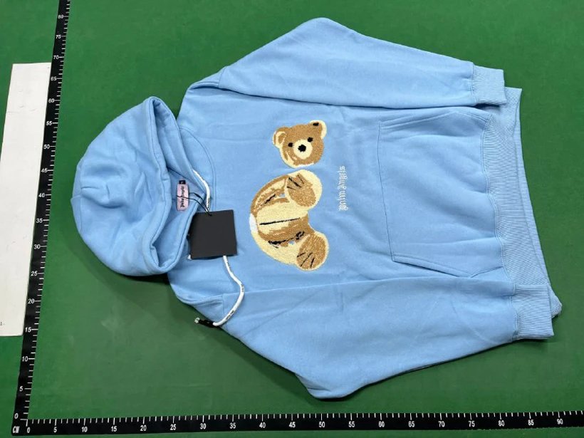 Palm Angels Hoodie Light Blue