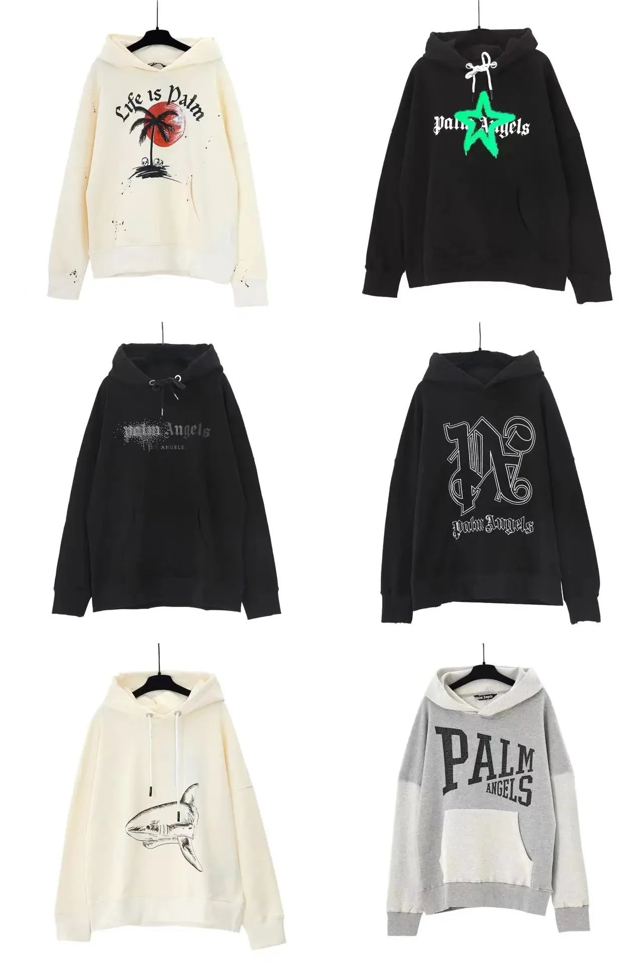 Palm Angels Hoodie Graphic Print